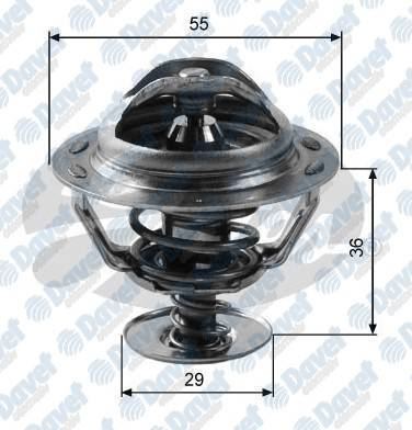 GATES TH12283G2 Termostat (83c) Fiat Ducato Scudo Peugeot Partner 206 307 406 1.9d 2.0hdi Citroen Berlingo C5 2.0hdi 01-04 C8 2.0hdi 02- Jumpy 1.9td 95-99